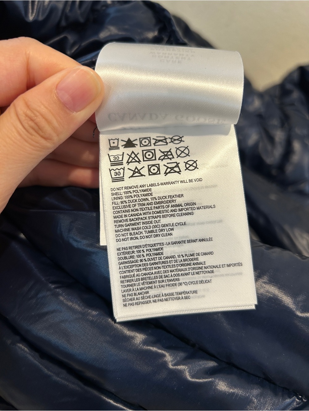 NWT Canada Goose Women Cypress Hooded Jacket Black Disc Navy, Size XS, $1050 - Picture 7 of 16